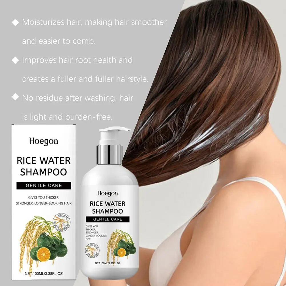 100ml Rice Water Shampoo Conditioner And Hair Spray And Smooth Scalp Hair ﻿ Nourishing Moisturizing Cleaning ﻿ U4P2