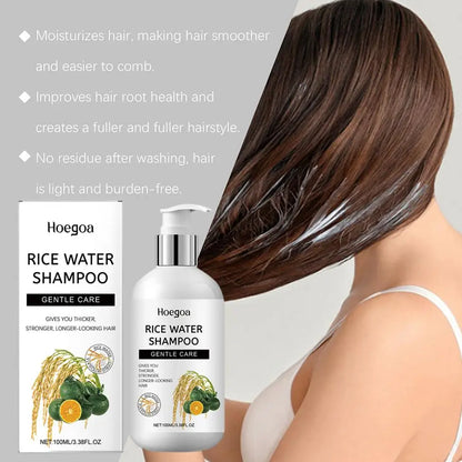 100ml Rice Water Shampoo Conditioner And Hair Spray And Smooth Scalp Hair ﻿ Nourishing Moisturizing Cleaning ﻿ U4P2