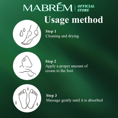 MABREM Foot Treatment Cream Whitening Anti-cracking Moisturizing  Protection Cream Relive Pain Foot Cream Exfoliating Scrub 40g
