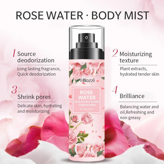 Rose Water Face Spray | Hydrating & Moisturizing Toner Mist with Pure Rose Dew | 100ml
