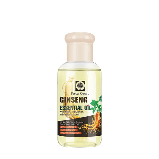 Pretty Cowry Ginseng Face Oil – 75ml Lightweight Hydrating Oil for Brightening, Fine Line Reduction & Even Skin Tone