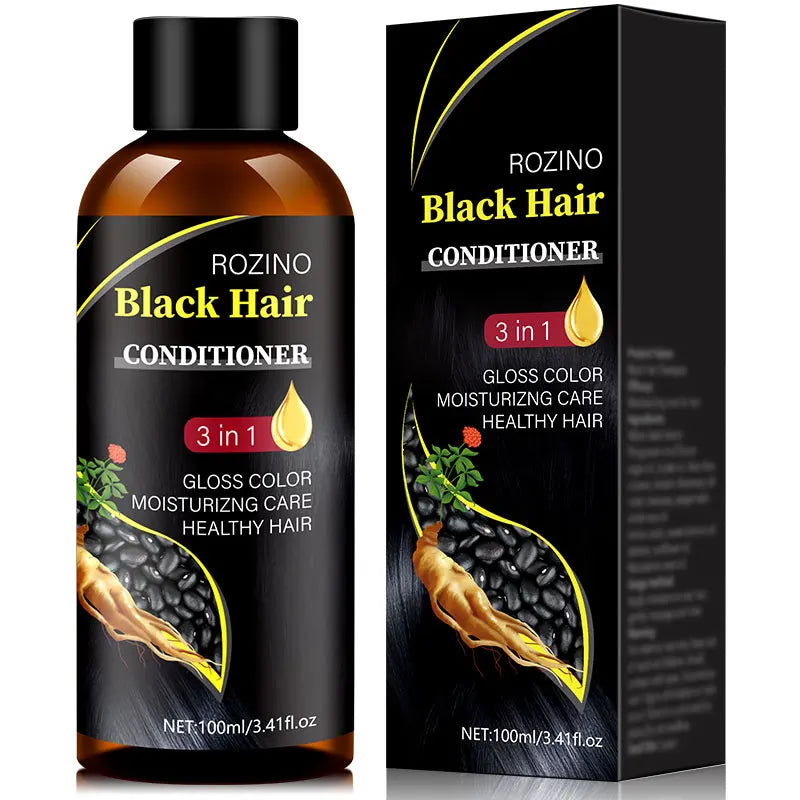 3 IN 1 Black Hair Conditioner, Which Can Fix Hair, Make Hair Smooth, Dry And Coarse, Smooth Bifurcated, Healthy And Bea
