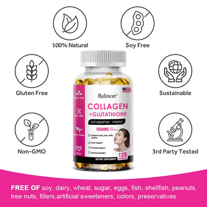 Balincer | Collagen + Glutathione with Vitamin C | Hair, Skin, Nails & Joint Support
