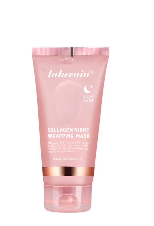 Lakerain Collagen Night Wrapping Mask | Korean Peel-Off Mask for Anti-Wrinkle, Lifting & Overnight Care | 80g