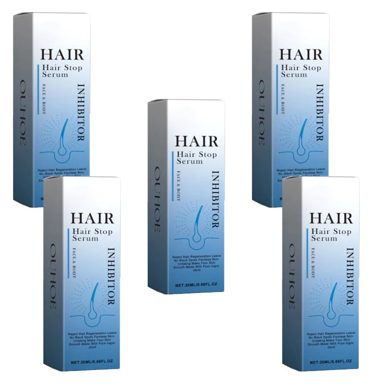 Permanent Hair Inhibiting Serum Stop Hair Growth Body Underarm Legs Arms Moisturize Whitening Powerful Painless Depilatory Serum