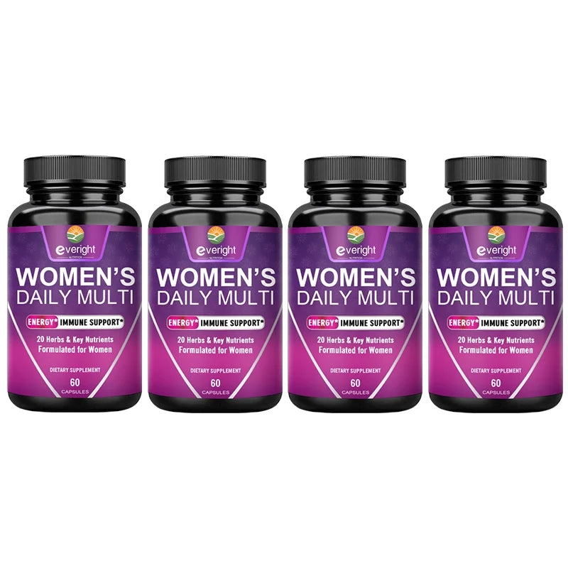 Everight | Women’s Daily Multivitamin with Biotin & Zinc | Energy & Immune Health Support