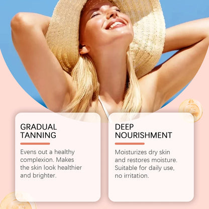 Body Tanning Cream In Solarium Accelerate Skin Bronzing Strengthen Melanin Promote Healthy Skin Tone Natural Self Tanning Lotion