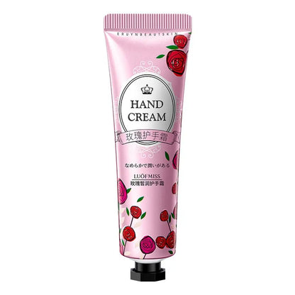 Hand Cream Hydrating Moisturizing Lavender Rose Blossom Essential Oil Deep Repairing Smoothing Hand Care Cream