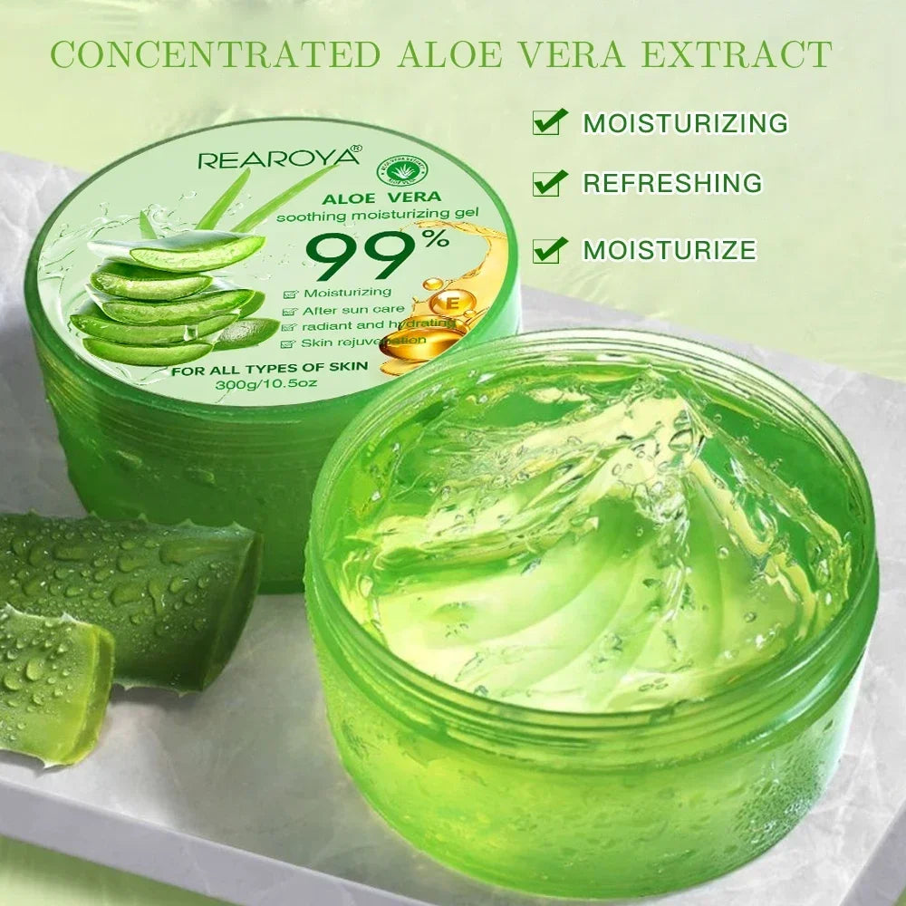 Aloe Vera Serum Aloe Vera Moisturising Serum Nourishing Sunburn Soothing and Moisturising Skin, Sun Care and Balancing Skin