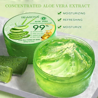 Aloe Vera Serum Aloe Vera Moisturising Serum Nourishing Sunburn Soothing and Moisturising Skin, Sun Care and Balancing Skin