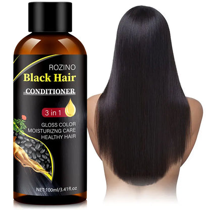 3 IN 1 Black Hair Conditioner, Which Can Fix Hair, Make Hair Smooth, Dry And Coarse, Smooth Bifurcated, Healthy And Bea