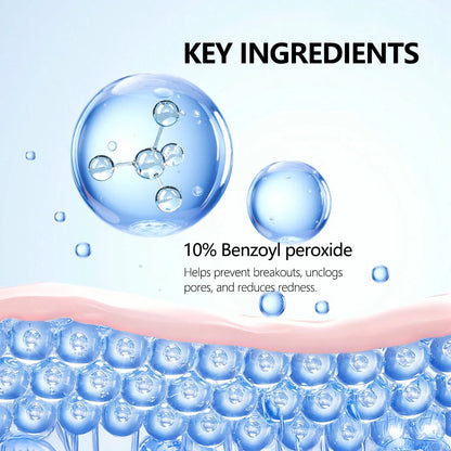 Lakerain | Benzoyl Peroxide 10% | Acne Treatment & Deep Cleansing