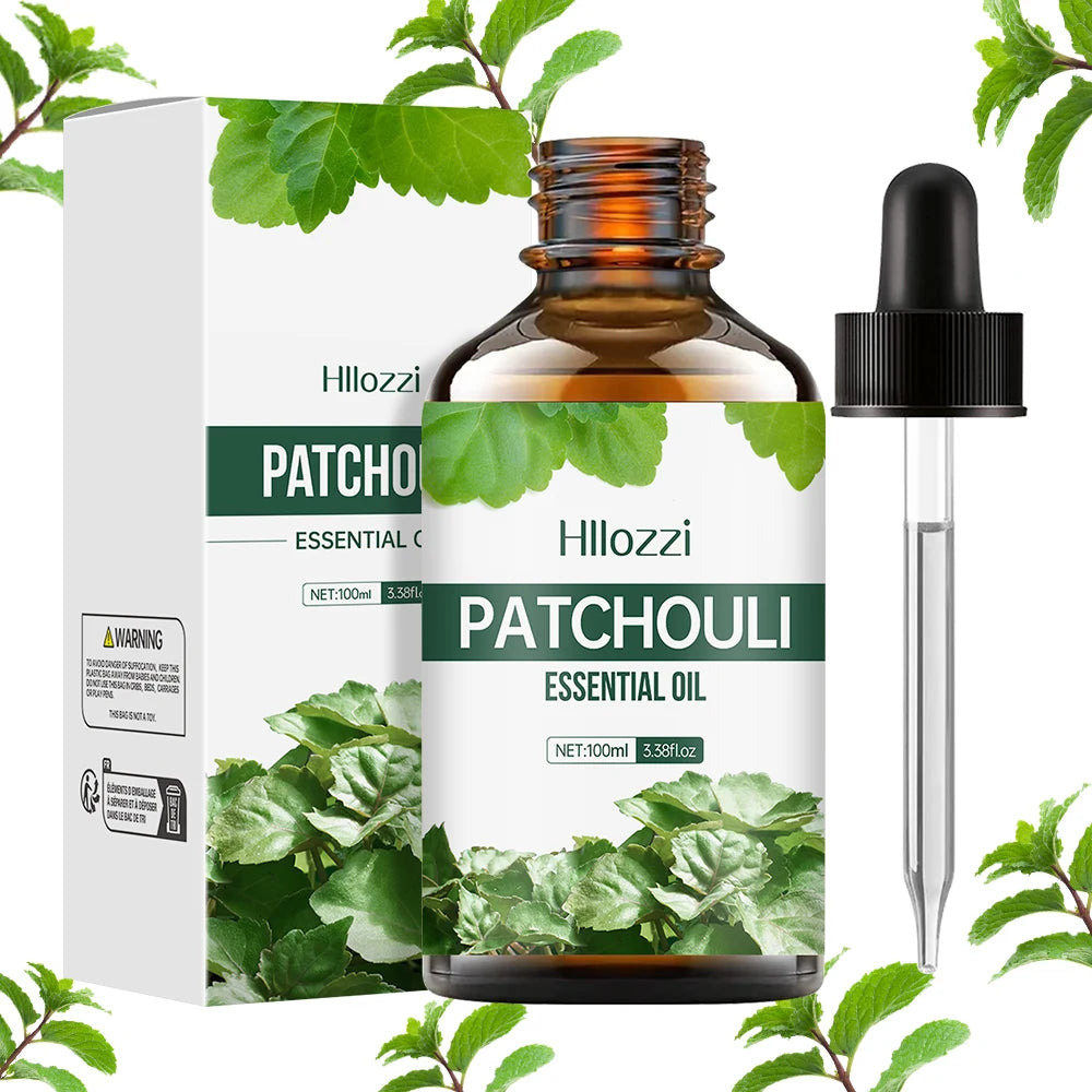 Patchouli Essential Oil | Hydrating & Moisturizing, Skin & Body Care, Natural Fragrance & Perfume | 100ml / 60ml / 30ml