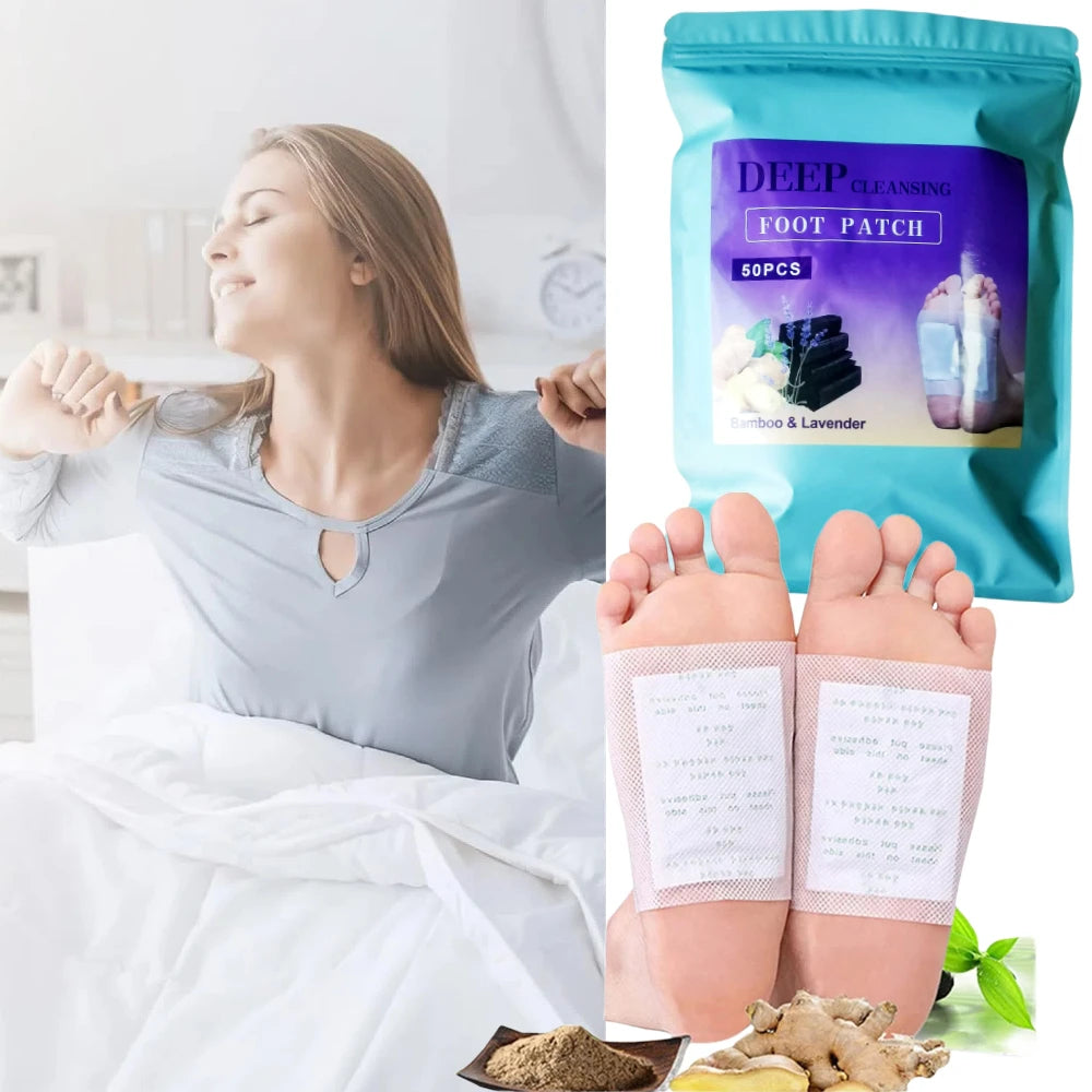 100/150/200pcs Bamboo Foot Pads with Vitamin C & Ginger Powder Deep Cleansing, Natural Foot Care Essentials, Gift for Parents