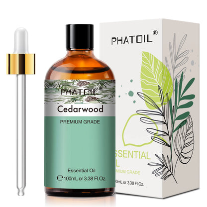PHATOIL 100ml Natural Essential Oil For Skin Aromatherapy Diffuser Eucalyptus Lavender Vanilla Rose Fragrance Essential Oils