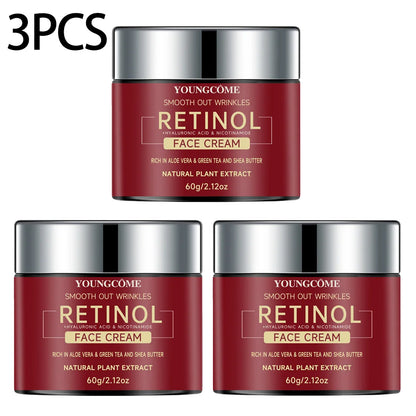 YOUNGCOME Retinol Lifting & Firming Face Cream | With Hyaluronic Acid, Niacinamide, Aloe Vera & Green Tea | Anti-Aging, Moisturizing & Brightening
