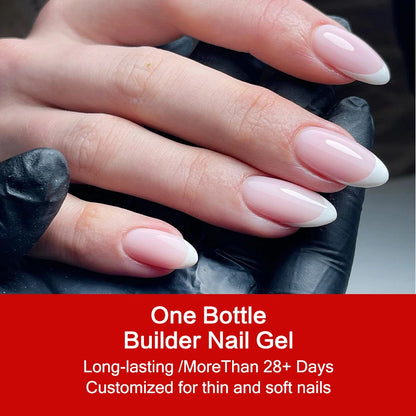 KODIES GEL 3 IN 1 Builder Nail Gel Polish No Pain Nude Self Leveling Thick Construction Hard Gel for Extension Manicure Nail Art