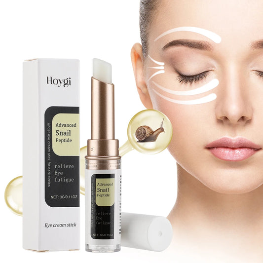 Hoygi | Advanced Snail Peptide Eye Cream Stick | Reduce Dark Circles & Eye Bags, Firming, Brightening, Anti-Aging, Nourishing | 3g