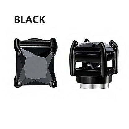 2PCS Magnetic Ear Clips Stud Earrings Non Piercing Strong Magnet Fake Piercing Women Men Jewelry Clip Earrings for Kids Girls