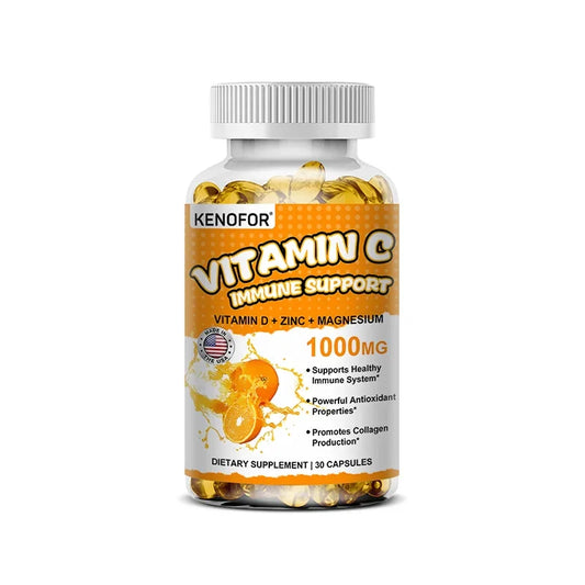 Kenofor | Vitamin C Immune Support Capsules | Collagen & Immunity Booster