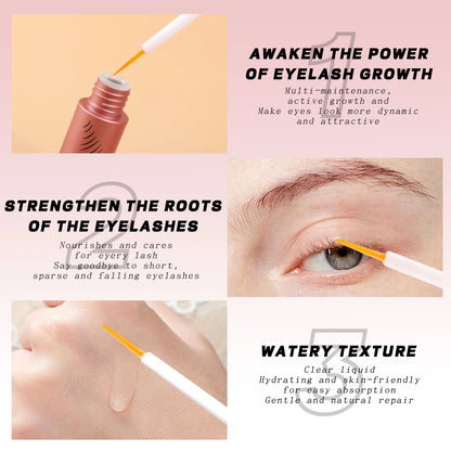 Eyebrow & Eyelash Growth Serum | Fast Growth, Enhancer, Extension, Fuller & Thicker Lashes | Clear Eyelash Care Liquid | 3.8g