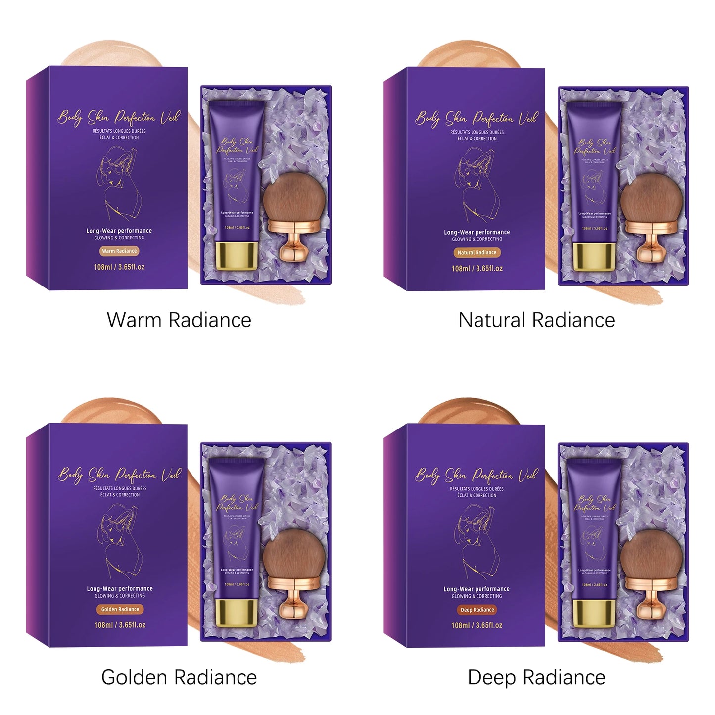 108ML Full Coverage Concealer Set– Hides Tattoos/Scars/Blemishes Waterproof Long-Lasting Natural Matte Foundation for All Skin