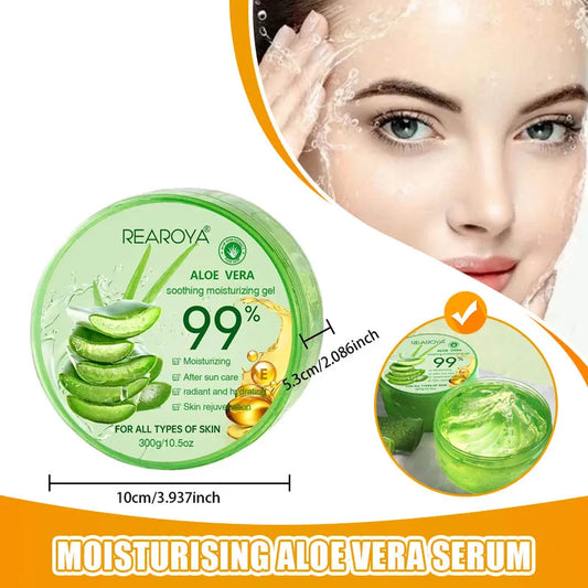 Aloe Vera Serum Aloe Vera Moisturising Serum Nourishing Sunburn Soothing and Moisturising Skin, Sun Care and Balancing Skin