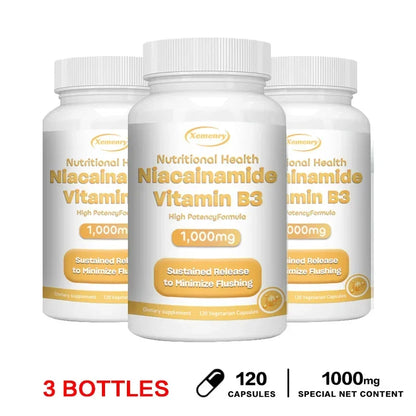 Xemenry | Niacinamide Vitamin B3 Capsules | Brain, Heart & Immunity Support