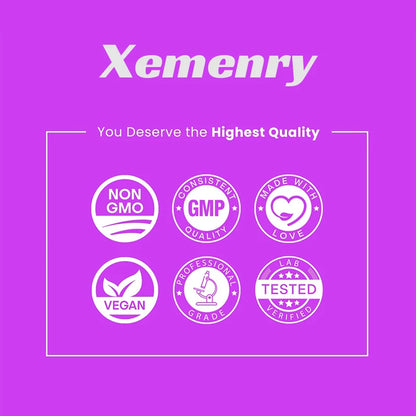 Xemenry | Premium Biotin Gummies | Healthy Hair, Skin & Nails | 60 Vegan Gummies