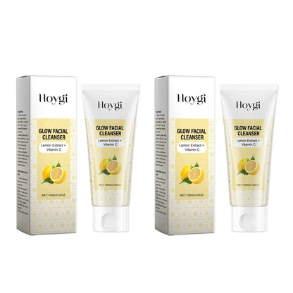 Hoygi | Lemon Extract & Vitamin C Facial Cleanser | Brightening, Moisturizing & Skin Nourishment