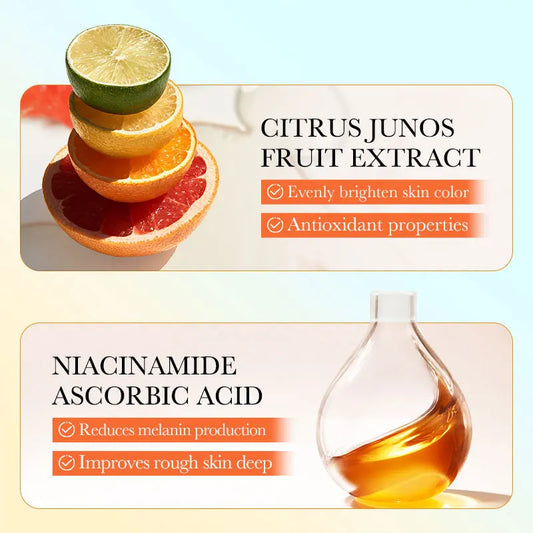 SADOER Vitamin C Whitening Oil Control Bath Oil Refreshing, Moisturizing, Long-lasting Flavor Whitening Body Wash