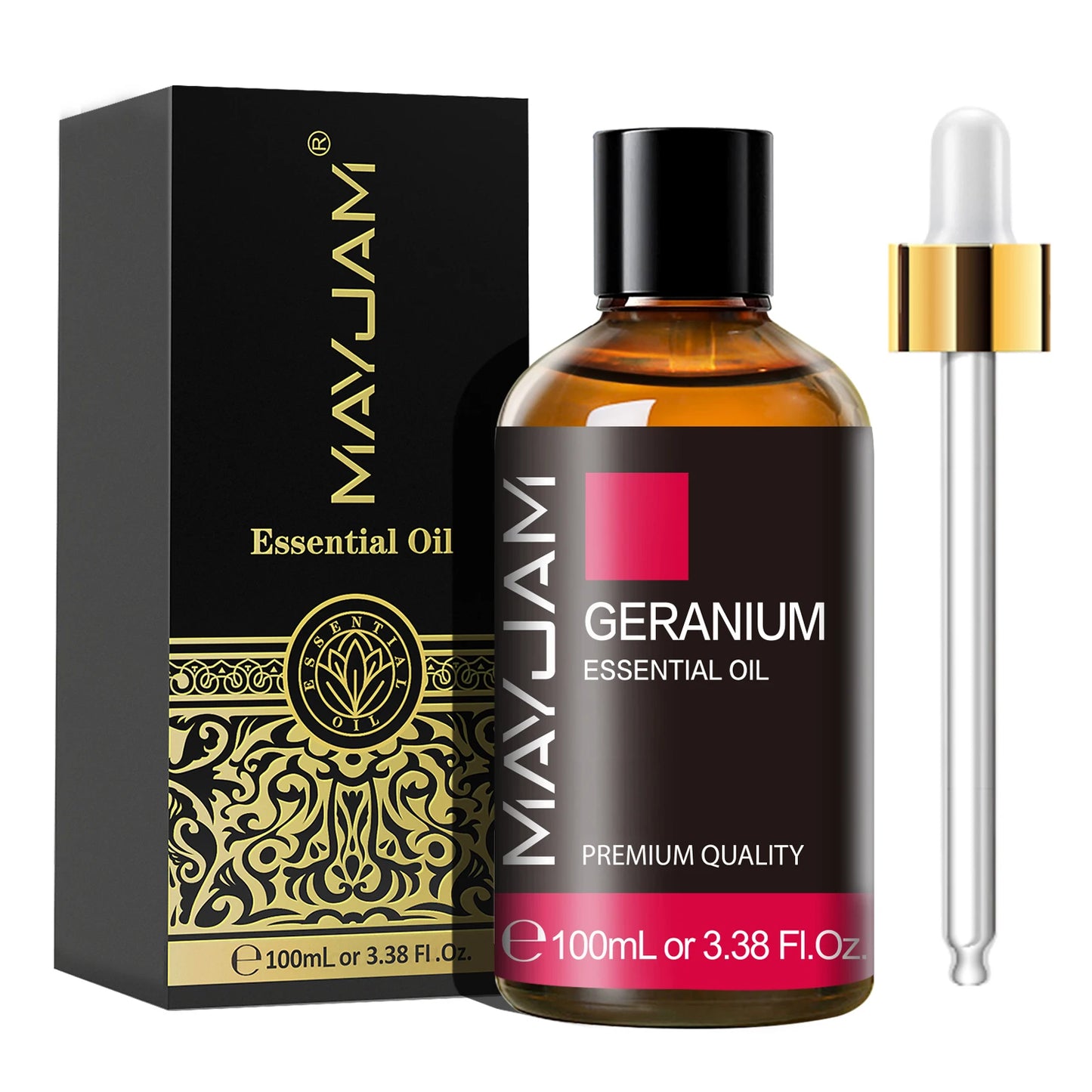 MAYJAM 1PCS 100ML Essential Oil with Dropper Sandalwood Lavender Eucalyptus Vanilla Aroma Oil For Humidifier Scent Candle Burner