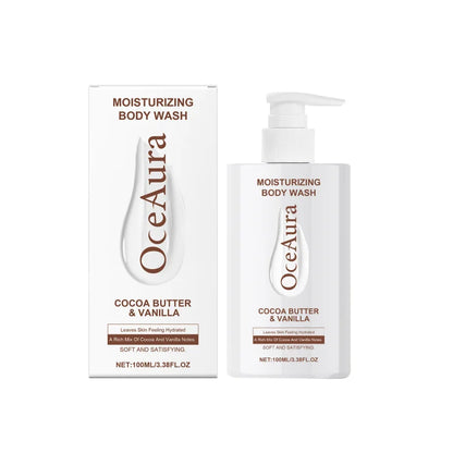 Vanilla Scented Body Wash, Moisturizing Shower Gel With Shea Butter & Aloe Vera For Soft Skin, Long Lasting Fragrance
