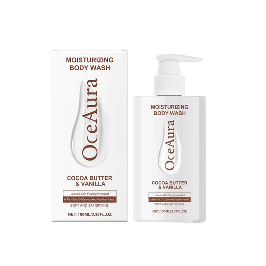 Vanilla Scented Body Wash, Moisturizing Shower Gel With Shea Butter & Aloe Vera For Soft Skin, Long Lasting Fragrance