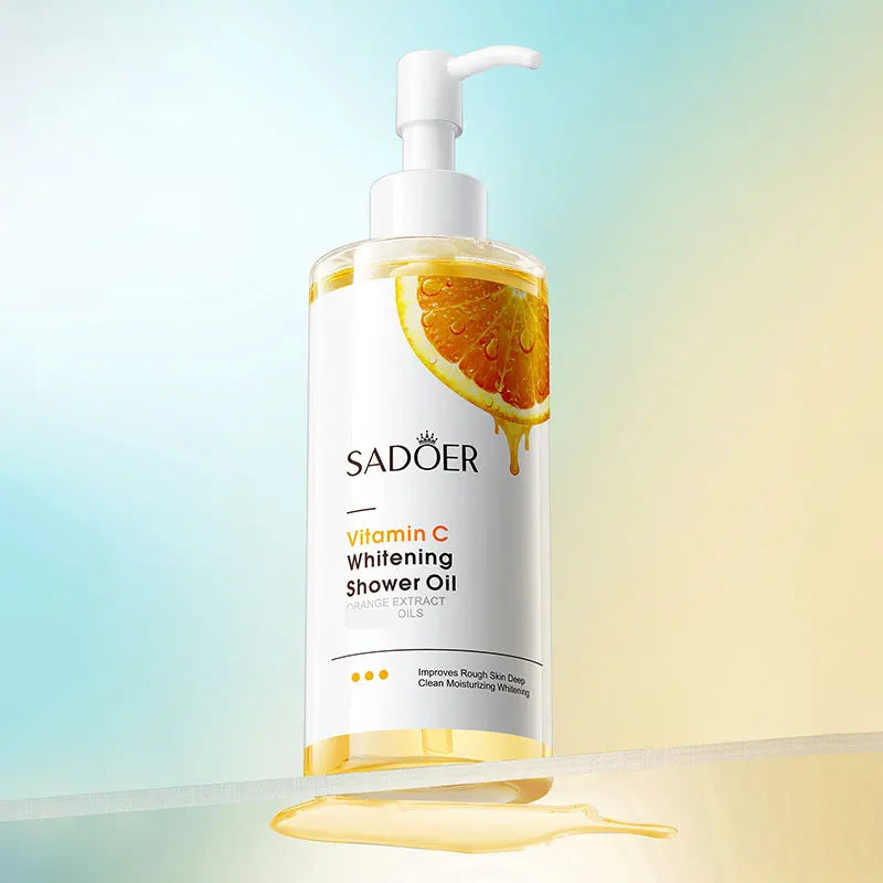 SADOER Vitamin C Whitening Oil Control Bath Oil Refreshing, Moisturizing, Long-lasting Flavor Whitening Body Wash