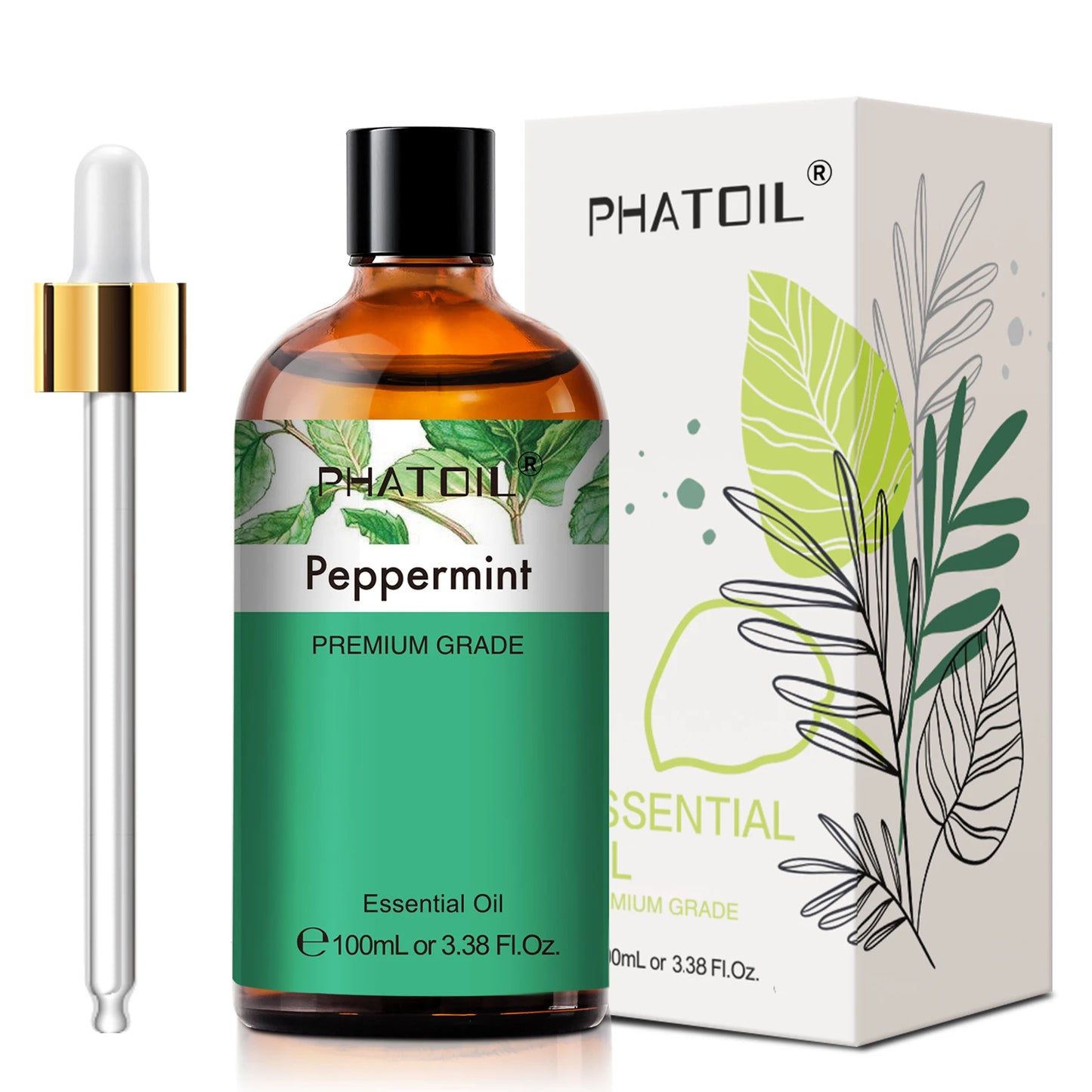PHATOIL 100ml Natural Essential Oil For Skin Aromatherapy Diffuser Eucalyptus Lavender Vanilla Rose Fragrance Essential Oils