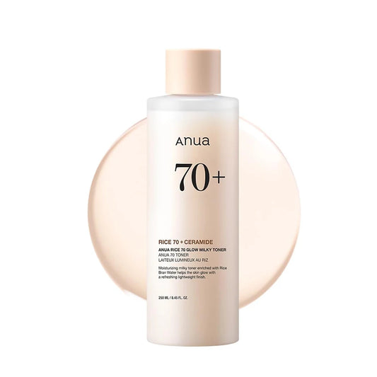 ANUA 70+ Rice Toner | Moisturizing Facial Essence for Oily & Sensitive Skin | Pore Care | 250ml