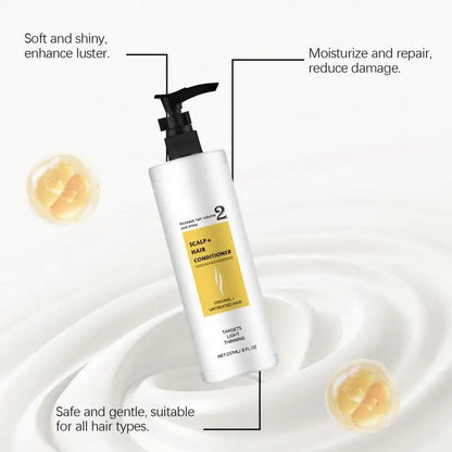 Amino Acid Conditioner Damaged Hair Smoothing Hair Care Cream Long-Lasting Deep Hydrating Nourishing Conditioner Hair Care 237ML