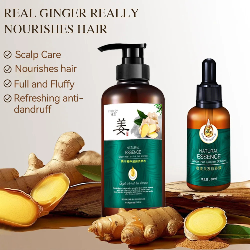 Ginger hair growth shampoo | Anti-Hair Loss, Strengthening & Damage Repair