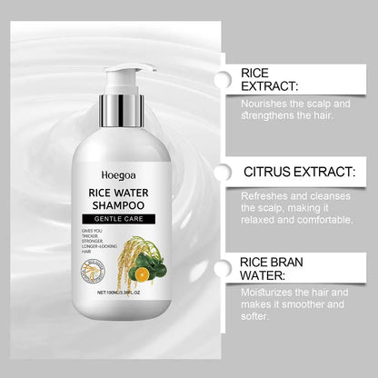 100ml Rice Water Shampoo Conditioner And Hair Spray And Smooth Scalp Hair ﻿ Nourishing Moisturizing Cleaning ﻿ U4P2