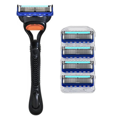 Razor Shaver for Men, Premium Shaving Shaver, 5-Layer Razor Face Beard Hair Comes with Replaceable Blades, 5-Layer Refills