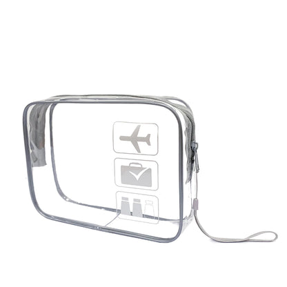 YANZAI Transparent Zipper Makeup Bag Organizer Box Men Women Travel Clear Cosmetic Bag Waterproof Toiletry Wash Make Up Bags