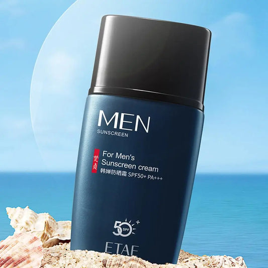 Men’s Sunscreen Cream SPF 50+ | UV Protection & Moisturizing Sunblock for Face & Body | Lightweight Solar Protector