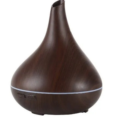 400 ML Modern Electric Humidifier Essential Aroma Oil Diffuser Ultrasonic Wood Grain Air Humidifier Mist Maker LED Light