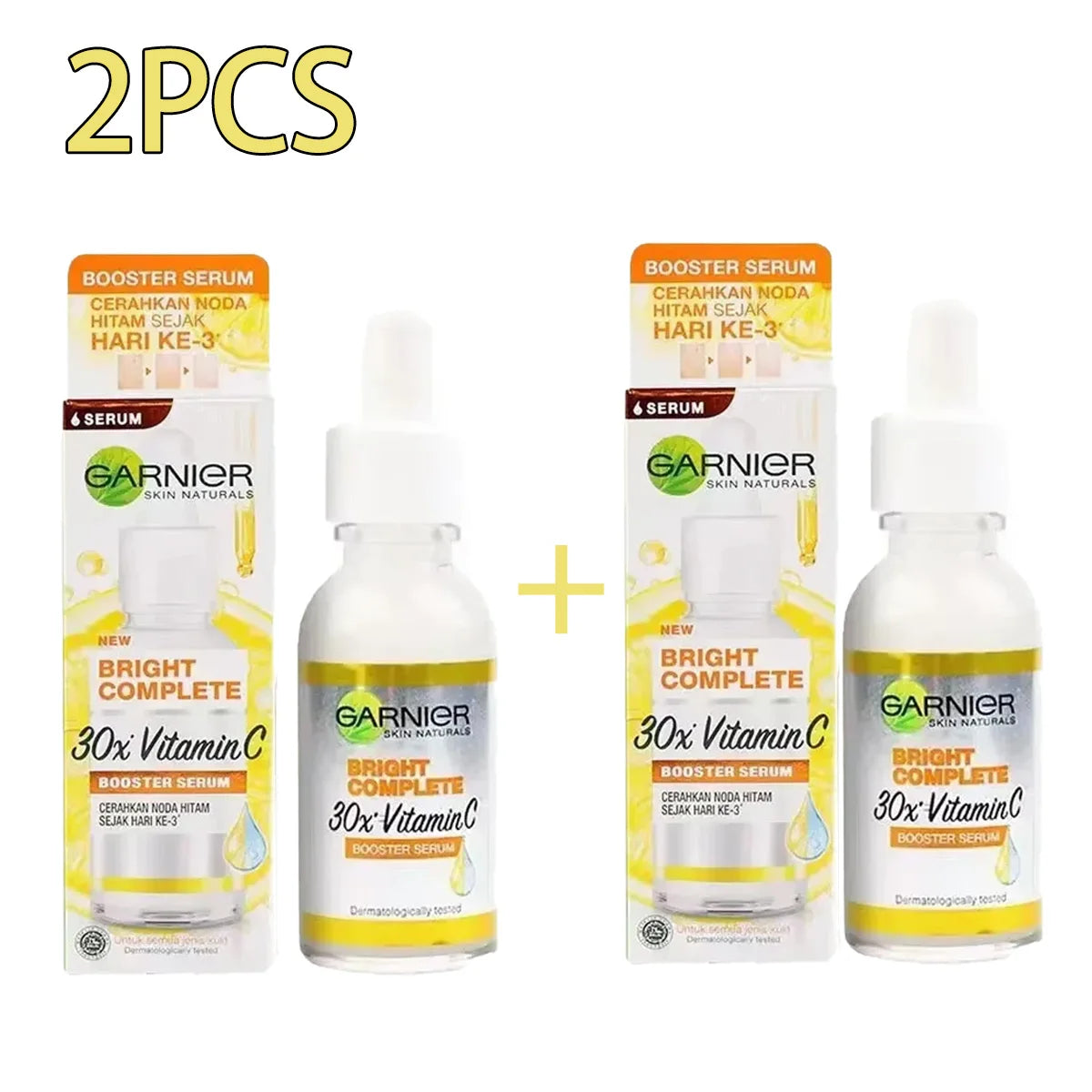 Garnier Bright Complete Booster Serum | 30x Vitamin C + Niacinamide | Whitening, Acne Mark Fading & Skin Tone Brightening | 30ml