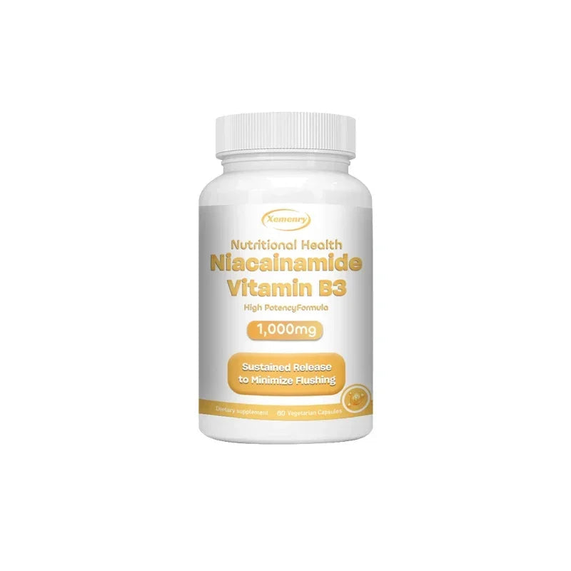 Xemenry | Niacinamide Vitamin B3 Capsules | Brain, Heart & Immunity Support