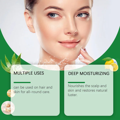 Pure Aloe Vera Gel - Multi-Purpose Soothing Gel For Skin & Hair To Help Hydrate, Soothe & Refresh Without Sticky Residue