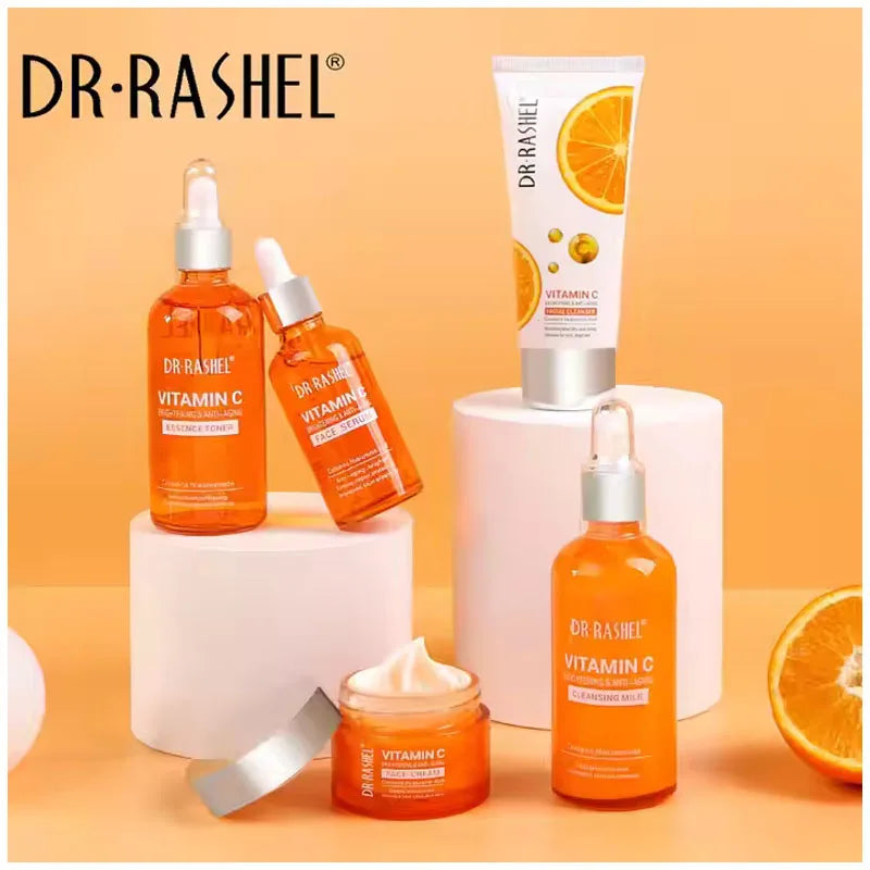 Dr-Rashel | Vitamin C Skincare Set | Brightening, Hydrating & Anti-Aging Care