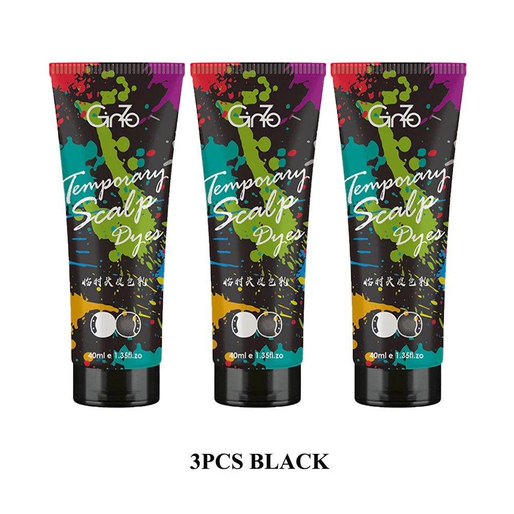 GINZO Hair Concealer for Men Waterproof Black Baldness Corrector Cream Thinning Hair Fillup Scalp Dye Beauty Health 40ML