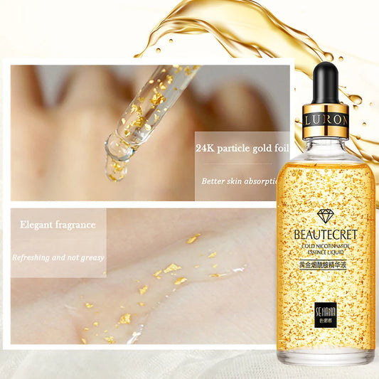 24K Gold Skincare Set | Niacinamide & Collagen | Anti-Aging & Dark Circle Reduction